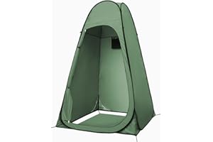 SUNDOM Tenda Doccia Campeggio, Tenda da Bagno Pop up 120x120x190cm Tenda da campeggio Istantanea per esterni per la privacy Tenda Fasciatoio Portatile (Verde scuro)