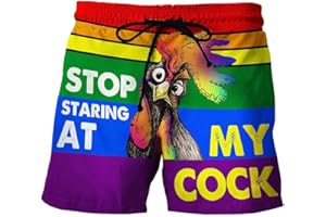 MILAX Mens Plaid Pajama Shorts Men Shorts Beer Special Beach Print Casual Cock Festival Drawstring Pant Trouser Men's swimwear Linen Cargo Shorts