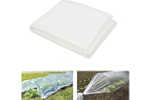 EVDZNA Film Transparent pour Serre, Film Transparent 2 x 10 m, Résistant à la Déchirure Film pour Serre, Film Horticole en Polyéthylène, Film Plastique, pour Couvrir Les Légumes et Les Plantes