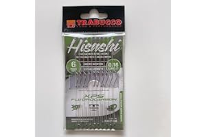 Lenza Montata Trabucco HISASHI Trota – Amo Serie 62041BN Nickel Regular – XPS 100% Fluorocarbon– Lunghezza 170/270 cm – Laghetto e Torrente