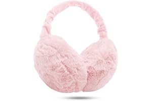 KQueenStar Direct Ear Muffs Women - 1/2 Piece Winter Earmuffs Adjustable Faux Fur Ear Warmer Soft Warm Windproof Plush Earmuffs Foldable For Men/Girl Thanksgiving