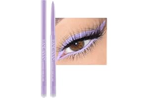 GEEWHILE Coloured Eyeliner Liquid Eyeliner, Matte Eyeliner Pencil, All Day Long-Lasting Purple Eye Liners Waterproof Sweat Resistant Eyeliner Pencil for Makeup Tool (Purple)