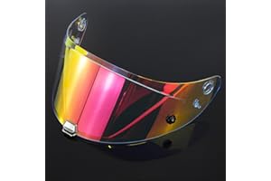 EPHEYFIF Helmet Lens Visor, Motorcycle Wind Shield Helmet Lens Visor Shield Full Face for RPHA-11 RPHA-70 HJ-26(Transparent for REVO Red)