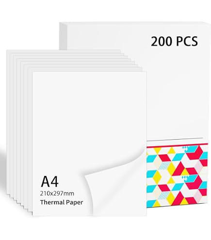 Phomemo M834 Imprimante Thermique A4, Imprimante Thermique sans Encre