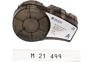 Brady M21-500-499 Tape for Lab Pal, 12.7 mm, White Cloth