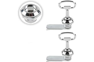 HOWDIA 2 Pcs Wheelie Bin Lock with Keys, Square Gas Meter Box Lock Cam Lock for Cupboard Lock Box Electric Box Cabinet Trash Bin Elevator