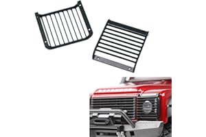 ZUOLAN XUNJIAJIE Griglia a LED in metallo, nera, per auto Traxxas TRX-4 Trx4