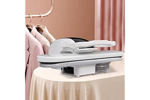 SINDIPANDA Pressa a vapore intelligente 2200 W digitale pressa a vapore con touch screen, 5 modalità (nylon, seta, lana, cotone, lino), 4 minuti di riscaldamento (bianco)