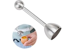 OUSSEE Eierköpfer Eieröffner aus Edelstahl Eier Cutter Eierschneider Eierschalensollbruchstellenverursacher für Weiches Harte Gekochtes Eier Cracker eierschal Abscheiderentferner (1 Stück)