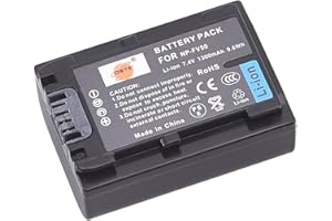 DSTE ELECTRON DSTE Ricaricabile Li-ion Batteria Compatibile per NP-FV50 e Sony HDR-CX220, HDR-CX230, HDR-CX290, HDR-CX330, HDR-CX380, HDR-CX430V, HDR-CX900, HDR-CX260V, HDR-CX580V, HDR-CX760V, HDR-PJ200 Fotocamera