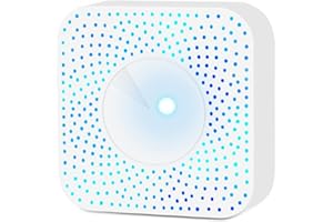 URPIZY für TUYA WiFi Smart 6 in 1 Luftqualitätsmonitor, CO2 Detektor PM2.5/Formaldehyd/TVOC/CO2/Temperatur/Luftfeuchtigkeit Detektor für Home Office