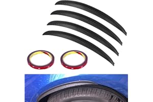 WANYIG Passaruota Universali Sopracciglia Auto Parafango 25CM Passaruota Estensione Parafanghi Auto Adesivi Fender Flares con Colla 3M