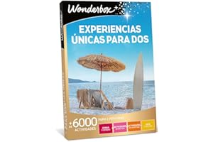 WONDERBOX - Caja Regalo - Experiencas Únicas para Dos - 1 Comida o Cena o 1 Actividad de Bienestar o 1 Actividad de Aventura para 2 Personas - Válido Durante 3 años y 3 Meses
