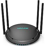 WAVLINK AC1200 Dual Band WiFi Router, 867Mbps/5GHz + 300Mbps/2.4GHz, 1x USB2.0 Port, Supports Touch Link, Guest Mode, for Hom