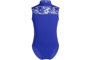 Freebily Maillot Clásico de Danza Ballet Gimnasia Ritmica para Niña Chica Leotardo Body Mono de Ballet sin Manga (5-14 Años)
