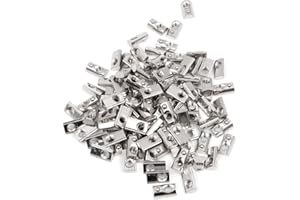 WANGCL 100PCS Spring Ball T Nuts Sujetador de tuerca de acero al carbono niquelado para extrusiones de aluminio de la serie 20x20 Accesorio de perfil de aluminio con ranura de 6 mm EU20-M5