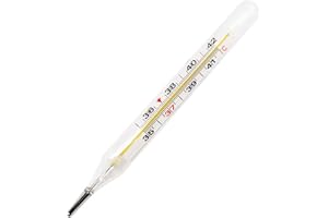 KIELSJAJD Fieberthermometer für Babys Kinder Erwachsene, Klinischen Thermometer/Fieber, Thermometer Klassisch Classic Analoges Fieberthermometer Leicht Lesen und Verwenden für Erwachsene, Kinder