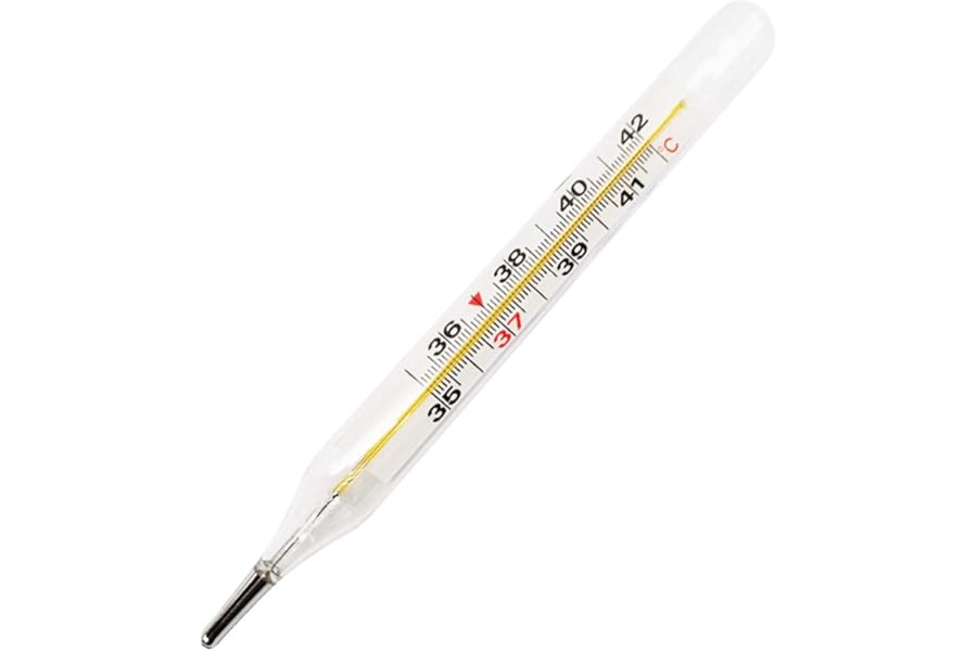 Fever Thermometer, High Precision, Classic Thermometer, Easy to Read, Suitable for All Ages, 1 Piece