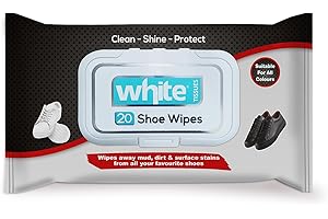 White shoe wipes (pack of 20) - standard