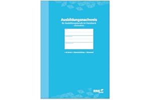 ‎RNKVERLAG RNKVERLAG - Ausbildungsnachweisheft für das Handwerk mit Skizzenblatt, DIN-A4, tägliche Eintragungen, wöchentliche Einteilung, 1 Stück