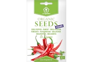 Piment "De Cayenne", Graines certifiées biologiques prêt à Pousser Minigarden, 100% Naturelles sans Propagateurs Chimiques ni Génie Génétique, inclut entre 50 et 75 graines