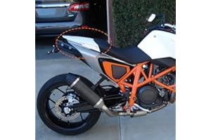 Lorababer Motorcycle Motorbike Rear Passenger Pillion Solo Seat Cowl Hard ABS Fairing Tail Seat Cover Compatible with K.T.M 690 Duke 2013 2014 2015 (Black)