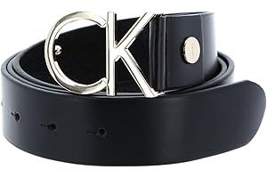 Calvin Klein Cinturón Mujer Ck Logo Belt 3.5 cm Cinturón de piel