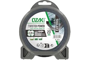 OZAKI - Fil Nylon Hélicoïdal TWISTED POWER SILENT LINE - Ø 3,3mm - L 23m - Fil Aérodynamique - Réduit Le Bruit & Les Vibrations