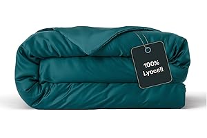 ‎TWENTY:THREE twenty:three Lyocell Deckenbezug 155x220 Juice Petrol - 100% Tencel - Gewonnen aus Eukalyptus - Hochwertig - Nachhaltig - Atmungsaktiv - Luxus - Hypoallergen