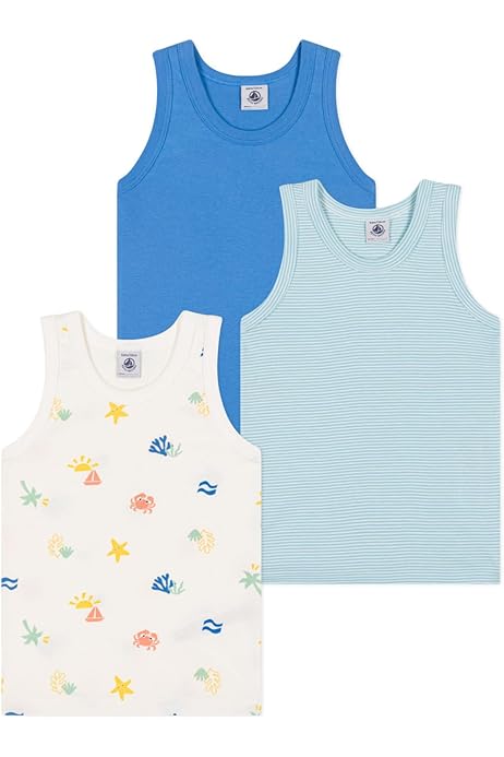 Canotte Petit Bateau Pacco Da 2 - 100% Cotone Per Bambini E Ragazzi - Foto 10