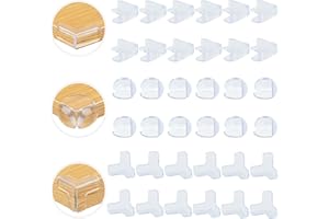 GOTANC 36 Pezzi Paraspigoli per Bambini Paraspigoli Angolari in Gomma, Trasparenti Paraspigoli Angolari in Gomma para Spigoli Bimbi, Kit Sicurezza Casa, per Tavolo e Mobili, Coprispigoli Anti Urto