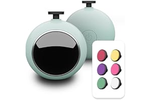 JDXun Lima Elettrica per Unghie per Bambini, Tagliaunghie Neonato, Tagliaunghie Elettrico per Bambini con 6 Testine di Levigatura, Nail Trimmer Bambini Lima(Verde)