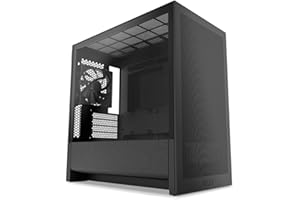 NZXT H3 Flow – Boîtier PC Gaming Micro-ATX – Flux d’air optimisé – 1 Ventilateur 120 mm Inclus – GPU Taille Standard – Rad. 280 mm Avant, 240 mm Dessus – Carte mère Back-Connect – Noir