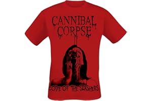 Cannibal Corpse Code of Slashers Männer T-Shirt rot Band-Merch, Bands