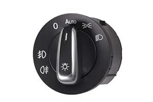 AUTOUTLET Lichtschalter Scheinwerfer 5ND941431B Scheinwerferschalter Hauptlichschalter Licht Schalter Control Switch für VW: Golf, Eos, Scirocco, Tiguan, Touran, Caddy, Passat
