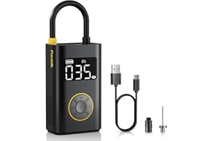 ‎FANTTIK Fanttik X9 Pro Tragbare Elektronische Luftpumpe, 1 Min Schnelles aufblasen Elektrische Kompressor, 10,3 BAR/150 PSI Luftkompressor mit LED-Licht für Fahrrad, Auto, Motorrad und Ball