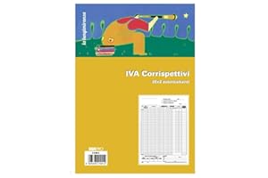 EDIPRO - E2102A - Registro prima nota IVA corrispettivi 25x2 autoricalcante f.to 29,7x22,5