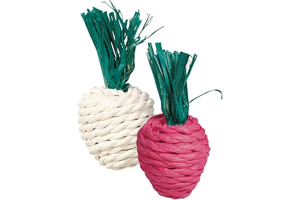 Trixie 2 Radis Paille jouet pour animal de petite taille, 8 cm