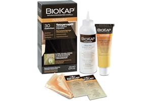 BIOS LINE BIOKAP Nutricolor, Tinta capelli Senza Ammoniaca, Colorazione Capelli, Nutre, Colora e Ripara, 3.0 Castano Scuro, 140ml