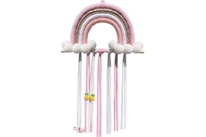Uposao Haarspangen Aufbewahrung Halter,Regenbogen Haarspangenhalter für Mädchen Haarschleifenhalter zum Aufhängen Haarklammern Organizer Haarschmuck Haarclips Halter Wandbehang Dekor Heimdekoration