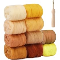 60 Aiguilles à Feutrer pour Feutrage à Sec - Kit Aiguilles à Feutrer | 3 Tailles (Grosses/Moyennes/Fines) avec 3 Poignées en Bois, 3 Flacons de Stockage et 1 Paire de Doigtiers