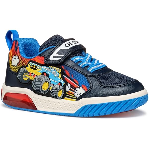 Sneaker Primigi Hot Wheels Taglia 28 EU, Con Velcro E Lacci Elastici, Tomaia Media Alta, Per Bambini, Multicolore