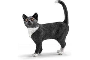 Schleich- Figurine Chat Debout Farm World, 13770, Multicolore, Taille Unique