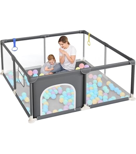 Box Bambini 120x120 Cm Box Bambini Mloong 120x120cm Con Materassino - Recinto Sicuro Con Rete Traspirante Box Per Bambini Con Materassino