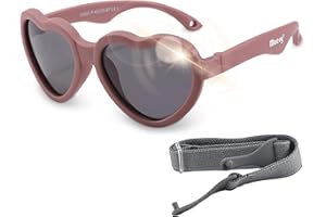 Maesy Gafas de Sol para Bebé, 0-2 Años, Protección Polarizada UV400, Montura Flexible y Blanda, Cinta Elástica Ajustable, Gafas de Sol Seguras y Cómodas para Bebés, Maes
