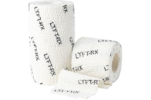 LYFT-RX LYFTRX Ruban d'Haltérophilie pour Hook Grip, Doigts Thumb Finger, Bande Athlétique Élastique, Adhésif Supérieure, Bande de Pouce, Tape Cross Fitness, Weight Lift, Olympic Lifting, Gym