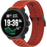 GIOPUEY 22mm Straps Compatible with Suunto Race 2/Race S/Run/Vertical/Ocean/5 Peak/9 Peak Pro, Soft TPU Strap [Splice Color D