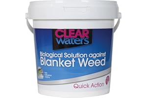 CLEAR WATERS ClearWaters Blanket Weed Treatment for Ponds – 1L Bucket to Treat 10,000 / Maintain 80,000L – Quick Action Pond Weed Treament for Blanket Weed – Pond Cleaner Safe for Fish and Wildlife