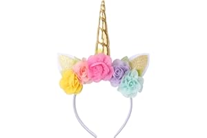 wozloify cerchietto unicorno bambina cerchietto unicorno donna per Pasqua, compleanno, feste, carnevale, accessori per feste
