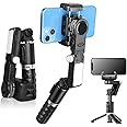 HOLD UP Gimbal Stabilizer for Smartphone, 2-Axis Auto Face Tracking Selfie Stick with Tripod,360°Rotation with Wireless Remote for Android and iPhone, Ideal for Vlogging, YouTube, Video Recording